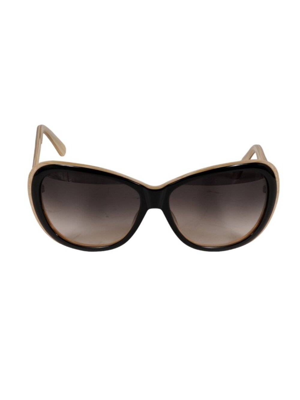 Judith Leiber Women JL1036B Sunglasses Black Beige Butterfly Glasses y2k Round
